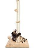 ANWA 32" Tall Cat Scratching Posts for Indoor Cats, 3-in-1 Cat Scratching Post with Plush Toys, Premium Sisal Post for Cats at All Ages with Reinforced Stable Base