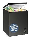 7.0 Cu Ft Chest Freezer - Energy Saving Quiet Top Open Door Mini Freezer Adjustable 6 Thermostat - Compact Small Deep Freezer w/Removable Basket and Defrost Water Drain for Home/Apartment/Garage