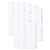 Gerber Unisex Baby Boys Girls Birdseye Prefold Cloth Diapers Multipack White 3-Ply 10 Pack