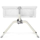 BaeBae Goods Baby Bassinet with Rocking/Gliding, Portable Bedside Sleeper for Baby with Foam Mattress, Baby Bedside Crib for Newborns and Infants with Carrybag (White)