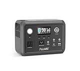 ALLWEI Portable Power Station 300W (Peak 600W) Upgraded, 256Wh LiFePO4 Battery Bank Solar-Generator with 6 Output Ports, Backup Power Supply for Camping Travel Blackout Home Use (Solar Panel Optional)