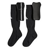 adidas Unisex-Child Performance Youth Sock Shin Guards, Black/White, Medium