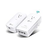 TP-Link Powerline WiFi Extender TL-WPA8631P KIT- Includes AV1300 Powerline Network Adapter and AC1200 Dual Band Extender, 2x2 MIMO, 3 Gigabit Ports, Passthrough, Plug & Play