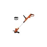 BLACK+DECKER Weed Wacker with Auto Feed, 14-Inch 2 in 1 String Trimmer Lawn Edger, Powerful 6.5-Amp Lightweight Electric Weed Eater (BESTA510)