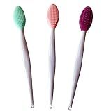 3 Pcs Lip Scrub Brush,Lip Scrubber Exfoliator for Men Women Lip Lightening