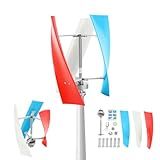 400W Wind Turbine Generator Kit, 12V Vertical Helix Wind Power System with Controller, 3 Blades, for Marine, RV, Home, Outdoor Energy, Garden, Hybrid Solar Wind System, Portable, for DIY Users