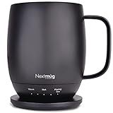 Nextmug - Temperature-Controlled, Self-Heating Coffee Mug (Black - 14 oz.)