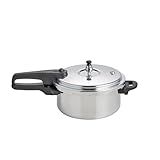 IMUSA 4.2 Quart Stovetop Aluminum Presure Cooker with safety valves for risk-free opening