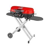 Coleman RoadTrip 285 Portable Stand-Up Propane Grill with 3 Adjustable Burners & Instastart Ignition, 20,000 BTUs of Power for Outdoor Cooking, Camping, Tailgating, Grilling, BBQs, & More