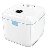 Papablic 4-in-1 UV Light Sanitizer and Dryer, Large Capacity UV-C Cleaner Sanitizing Box with Dual Lamps, for Baby & Whole Family Use, Touch Control