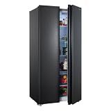 20.7 Cu.Ft. Side-by-side Refrigerators, 36" Full Size Refrigerator - Black