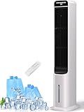 Uthfy 41 Inch Cooling Fans That Blow Cold Air, Portable Evaporative Air Cooler with Remote, 12H Timer, 120°Oscillation, 4 Mode, Easy Cleaning, Swamp Cooler Windowless Air Conditioner for Bedroom, Room