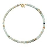 chorfla Beaded Gemstone Necklace for Women Summer Beach Handmade Jewelry