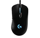 Logitech G403 Hero 25K Gaming Mouse, Lightsync RGB, Lightweight 87G+10G Optional, Braided Cable, 25, 600 DPI, Rubber Side Grips, Black