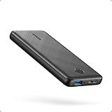Anker Power Bank(PowerCore 10K), Compact Travel-Ready 10,000mAh Battery Pack with PowerIQ Charging Technology, 5V/3A High-Speed Charging for iPhone, iPad,and More(USB-C Input and Output(Black), 1pack)