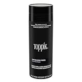 Toppik Hair Building Fibers, Black, 55g Fill In Fine or Thinning Hair, Instantly Thicker, Fuller Looking, 9 Shades for Men & Women, Keratin Protein Formula