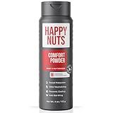 HAPPY NUTS Comfort Powder Deodorant For Men: Anti-Chafing, Sweat and Odor Control for Jock Itch, Aluminum-Free, Ultimate Gift for Men's Private Parts 4 oz (1 Pack), Original Scent