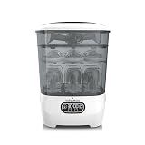 Baby Brezza Bottle Sterilizer and Dryer Advanced – 33% Faster - Largest Capacity Steam Sanitizer - Universal Sterilization Machine for All Bottles + Pump Parts - HEPA Air Filter