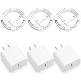 USB C Charger iPhone Charger Fast Charging 3Pack 20W Type C Wall Charging Block with 6FT Long USB C Cable Compatible for iPhone 14Pro/13 Pro/12/12 Pro Max/11/XS Max/XS/XR/X/8