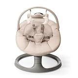 Momcozy 2-in-1 Electric Baby Swing, Dual-Arm Support System, Khaki