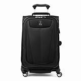 Travelpro Maxlite 5 Softside Expandable Luggage with 4 Spinner Wheels, Lightweight Suitcase, Men and Women, International, Black, Carry-on 21-Inch