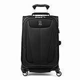 Travelpro Maxlite 5 Softside Expandable Luggage with 4 Spinner Wheels, Lightweight Suitcase, Men and Women, Black, Carry-on 21-Inch