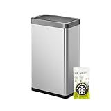 EKO Mirage X 80 Liter / 21.1 Gallons Motion Sensor Trash Can, Automatic Large Kitchen Trash Can Touchless, Stainless Steel