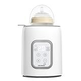 Bottle Warmer, GROWNSY 8-in-1 Fast Baby Milk Warmer with Timer for Breastmilk or Formula, Accurate Temperature Control, with Defrost, Sterili-zing, Keep, Heat Baby Food Jars Function
