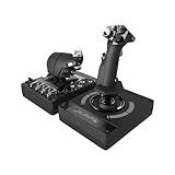 Logitech G X56 H.O.T.A.S Throttle and Joystick Flight Simulator Game Controller, 4 Spring Options, +189 Programmable Controls, RGB Lighting, 2x USB, PC - Black