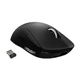 Logitech G PRO X Superlight Wireless Gaming Mouse, Ultra-Lightweight, Hero 25K Sensor, 25,600 DPI, 5 Programmable Buttons, Long Battery Life, Compatible with PC/Mac - Black