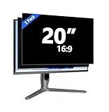 20 Inch Privacy Screen for Computer Monitor Eye Protection Anti Glare Blue Light Monitor Privacy Shield Screen 20 Inch 16:9 Aspect Ratio [2 Pack]