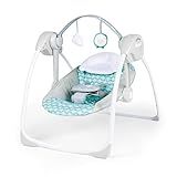 Ingenuity: ity by Ingenuity Swingity Swing Easy-Fold Portable Baby Swing, 0-9 Months Up to 20 lbs (Goji)