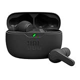 JBL Vibe Beam - True Wireless JBL Deep Bass Sound Earbuds, Bluetooth 5.2, Water & Dust Resistant, Hands-Free Call with VoiceAware, Up to 32 Hours of Battery Life (Black)