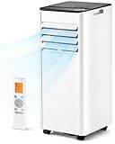 Feelfunn 8,000 BTU Portable Air Conditioner - 3-in-1 Portable AC Unit for Rooms Up to 350 Sq. Ft., with Remote Control, Cooling, Dehumidifier & Fan Modes, AC Unit for Bedroom, Office, Apartment