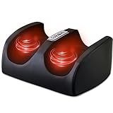 CCHYF Foot Massager with Heat, Electric Foot and Calf Massager with Roller, Deep Tissue Massage for Plantar Fasciitis, Neuropathy & Pain Relief, Gifts for Women & Men(Black)