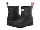 Hunter Women's Play Short Rain Boot, Black, 7