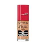 Covergirl Outlast Extreme Wear 3-in-1 Full Coverage Liquid Foundation, SPF 18 Sunscreen, Natural Beige, 1 Fl. Oz.