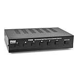 PYLE PSS6 Home 6-Channel High Power Stereo Speaker Selector, Black