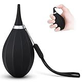 JJC Soft-Tipped Nozzle Air Blower Blaster for Digital SLR Mirrorless Camera Sensor CCD CMOS Lens Filter, Camera Lens Blower with Lanyard for Outdoor Travel Cleaning