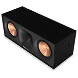 Klipsch Reference Next-Generation R-50C Horn-Loaded Center Channel Speakers for Crystal-Clear Home Theater Dialogue in Black
