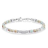 SIUMAL Bracelets for Women, Silver & Gold Bracelets for Women, Boho Beaded Bracelet, Trendy Jewelry Gifts for Lover Mom Friends