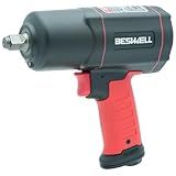BESWELL BW-112K-1645 Ft.lbs Max Loosen Torque 1/2" Heavy Duty Twin Hammer Air Impact Wrench,Pneumatic Impact Gun,For Truck Tire,Auto garage,Tire shop