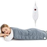 Weighted Heating Pad, Extra Large Electric Heating Pad for Back, 33" × 17"