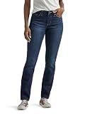 Lee Women's Petite Legendary Mid Rise Straight Leg Jean Nightshade 12 Petite