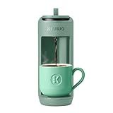 Keurig K-Mini Mate Single Serve Coffee Maker – Ultra-Compact 4” Width, Travel Mug Friendly, Ideal Holiday Gift for Small Spaces, Glamping Green