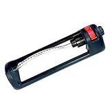Meekamar Lawn Sprinkler, 18 Brass Nozzles Garden Water Oscillating Sprinkler for Yard Covers up to 3,600 sq.ft, Heavy Weight Base, Built-in Spray Jet Cleaning Needle
