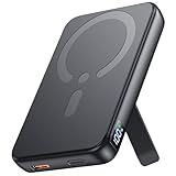 CHUSII for Magsafe Portable Charger, 12000mAh Wireless Magnetic Power Bank with Stand and PD 20W USB C Fast Charging, for Magsafe Battery Pack Compatible with iPhone 16/15/14/13/12 Pro/Pro Max Series