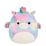 Squishmallows Original 14in Jaime The Rainbow Tie-Dye Pegasus – Official Jazwares Plush (Large)