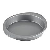 Farberware Nonstick Bakeware Baking Pan / Nonstick Cake Pan, Round - 9 Inch, Gray, 1 Count (Pack of 1)