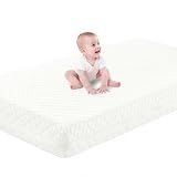 SCHNAUZER HOME Crib Mattress, Dual-Sided Breathable Baby and Toddler Memory Foam Mattress with Removable and Washable Cover, 100% Knitted Fabric, Fits Standard Cribs and Toddler Beds, 52" x 28" x 5"